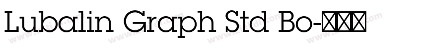 Lubalin Graph Std Bo字体转换